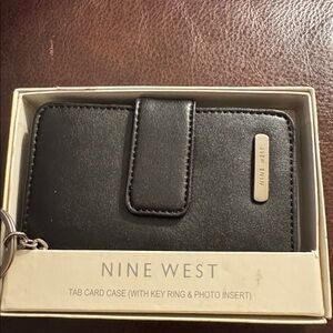Nine West Black Tab Card Holder